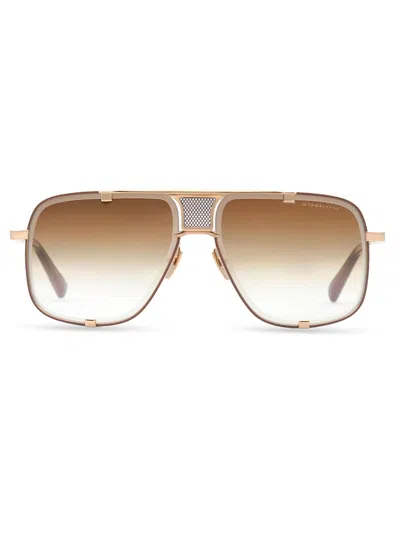 Dita Luxurious Gold Sunglasses - 64mm Lens Size In White
