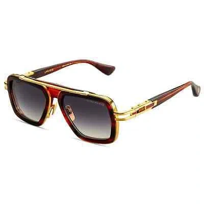 Pre-owned Dita Lxn-evo Dts403-a-04 Sienna Blaze Yellow Gold Grey Gradient Lens Sunglasses