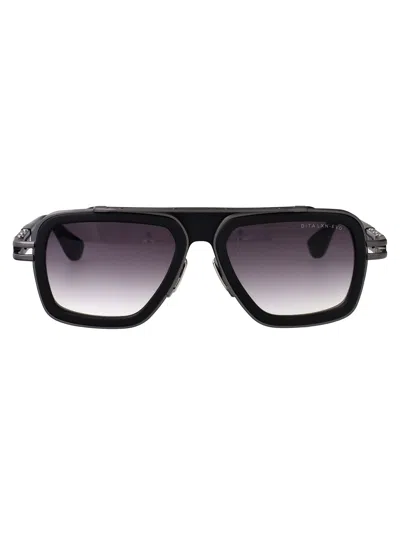 Dita Lxn-evo Sunglasses In Matte Black - Black Iron W/ Dark Grey To Clear Gradient