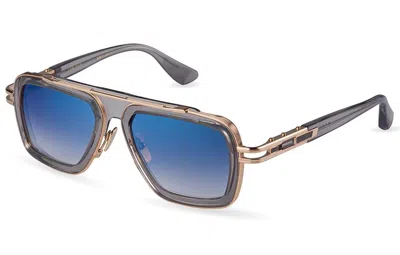 Dita Lxn-evo Blue Gradient Navigator Men's Sunglasses Dts403-a-02 54 In ["white","blue","grey","gold Tone"]