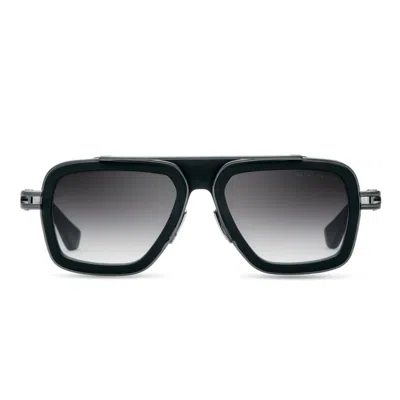 Dita Lxn-evo Geometric Frame Sunglasses In Black