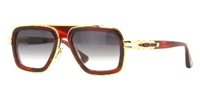 Dita Lxn-evo Grey Gradient Navigator Men's Sunglasses Dts403-a 04 54 In ["grey","yellow","gold Tone"]