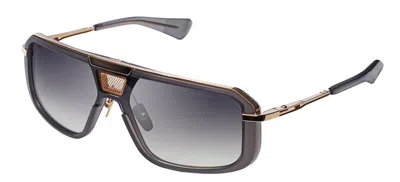 Pre-owned Dita Mach-eight Satin Crystal Grey And White Gold/grey To Clear (02)sunglasses