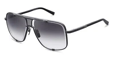 Pre-owned Dita Mach-five Drx-2087-h-blk-blk-64 Black Iron Dark Grey In Gray