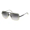 Dita Mach-one Dt Drx-2030-w-clr-blk-59 Unisex Aviator Sunglasses In White