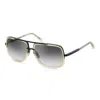 Dita Mach-one Dt Drx-2030-w-clr-blk-59 Unisex Aviator Sunglasses In Gold