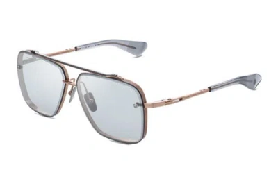 Pre-owned Dita Mach Six Dts 121-02 Rose Gold Titanium Light Gray Lens Men Sunglasses