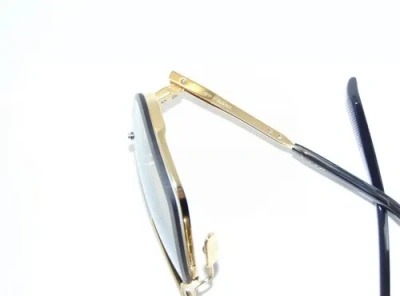 Pre-owned Dita Mach-six Dts121-62-01 Gld-blk Yellow Gold/black Grey Gradient Sunglasses