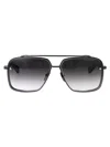 Dita Mach-six Sunglasses In Black Iron W Grey To Clear Gradient