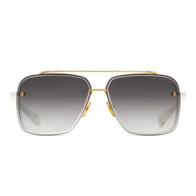 Dita Mach-sixmatte White Yellow Gold In Matte White Yellow Gold