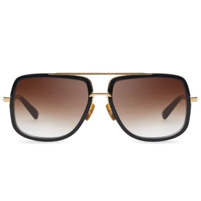 Dita Mach-one Bold Square-frame Sunglasses With Gradient Lenses In Brown