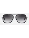 Dita Mach-one Bold Square-frame Sunglasses With Gradient Lenses In Black