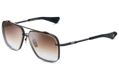 Dita Mach-six Brown Clear Gradient Navigator Sunglasses Dts121 03-z 62 In ["brown","black","silver Tone"]