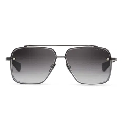 Dita Mach-six Double Bridge Metal Frame Sunglasses With Gradient Lenses In Pink
