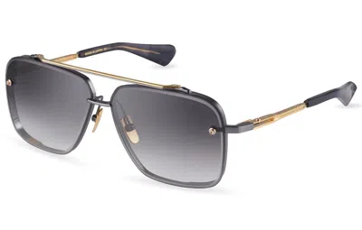 Dita Mach-six Grey Clear Gradient Navigator Men's Sunglasses Dts121 05 62 In ["grey","yellow","black","gold Tone","silver Tone"]