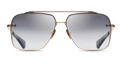 Dita Mach-six - Yellow Gold / Black Rhodium Sunglasses In Burgundy