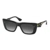 Dita Mahine Grey To Clear Gradient Cat Eye Ladies Sunglasses Dts437-a-01 53 In Black