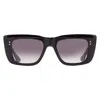 Dita Mahine Grey To Clear Gradient Cat Eye Ladies Sunglasses Dts437-a-01 53 In Black