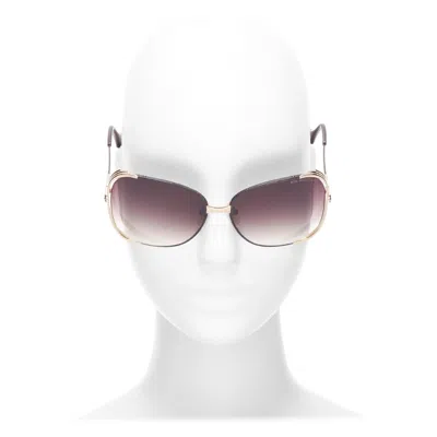 Pre-owned Dita Mariposa Black Gold Metallic Sides Frame Logo End Butterfly Sunnies