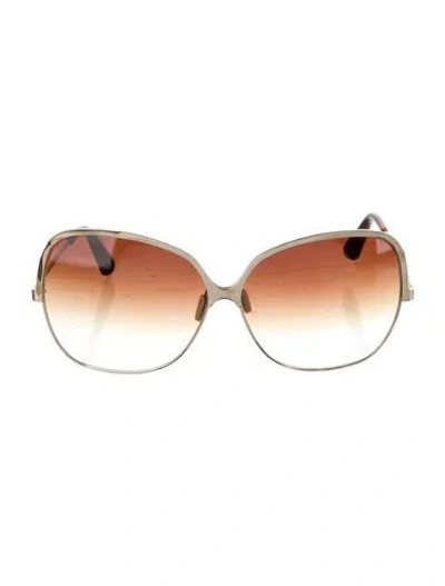 Pre-owned Dita Mariposa Oversize Sunglasses In Neutral