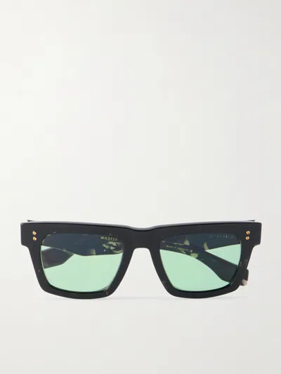 Dita Mastix Square-frame Tortoiseshell Acetate Sunglasses In Black