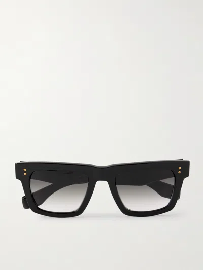 Dita Mastrix Square-frame Acetate Sunglasses In Black