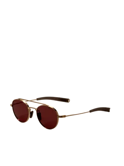Dita Men's 50 Mm White Gold Sunglasses In Brown