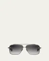 Dita Men's Mach-six Sunglasses In Blk Irn/gry Clr Grdnt Lens