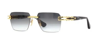 Pre-owned Dita Meta-evo One Yellow Gold And Ink Swirl/grey Shaded (01) Sunglasses