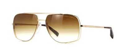 Pre-owned Dita Midnight Special 12k Gold/brown Shaded (drx-2010-d) Sunglasses