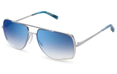 Pre-owned Dita Midnight Special Drx 2010-k Palladium Silver Blue Flash Mirror Sunglasses