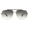 Dita Midnight Special Drx-2010-m-blk-gld-60 Aviator Sunglasses In Multi