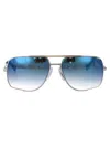 Dita Midnight Special Sunglasses In Black Palladium W/ Dark Grey To Clear - Soft Blue Mirror - Ar