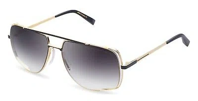 Pre-owned Dita Midnightspecial Drx-2010-m-blk-gld-60-z Yellow Gold Matte Black In Gray