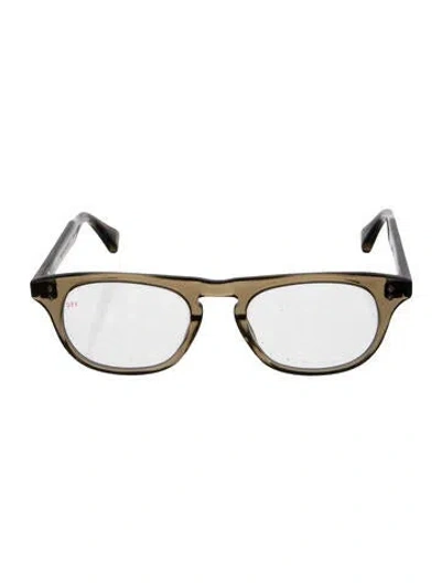 Pre-owned Dita Montrose Round Eyeglasses In Green