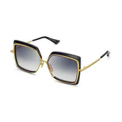 Pre-owned Dita Narcissus Dts 503-01 Black Yellow 18k Gold Grey Gradient Women Sunglasses In Gray