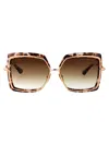Dita Sunglasses In Cream Tortoise - Rose Gold W/ Dark Brown To Clear