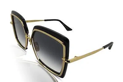 Pre-owned Dita Narcissus Sunglasses Women's Dts503-01 Black/yellow Gold/grey Authentic In Gray