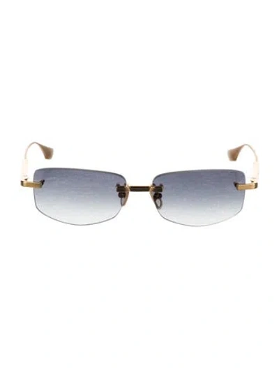 Pre-owned Dita Narrow Gradient Sunglasses In Gold