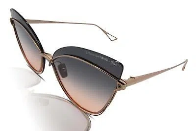 Pre-owned Dita Nightbird-one Women's Sunglasses Dts515-02 Rose Gold/grey-peach Authentic In Orange