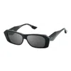Dita Noxya Dt Dts725-a-01 Unisex Rectangle Sunglasses In Black
