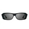 Dita Noxya Geometric Rectangular Frame Sunglasses With Tapered Temples In Orange