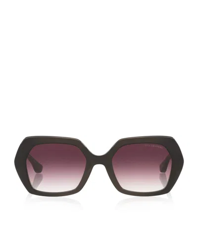 Dita Omsoana Angular Square Sunglasses In Black