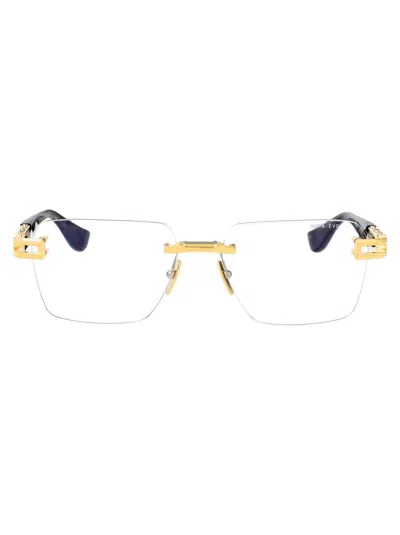 Dita Optical In Yellow Gold - Ink Swirl W Clear
