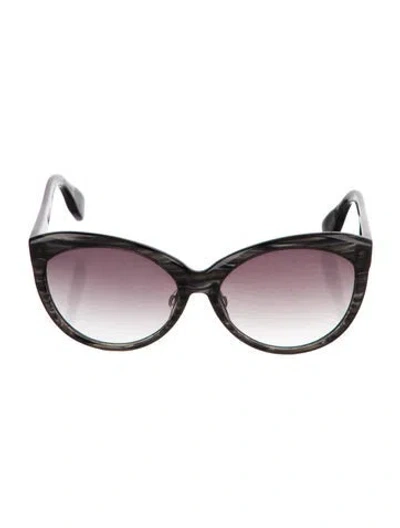 Pre-owned Dita Oversize Gradient Sunglasses In Black