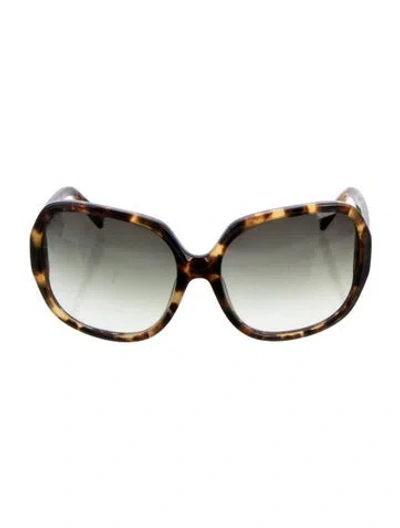 Pre-owned Dita Oversize Gradient Sunglasses In Brown