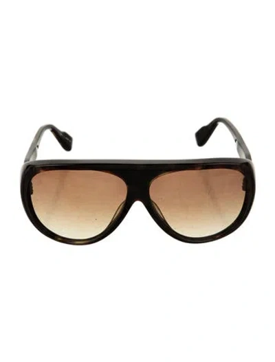 Pre-owned Dita Oversize Gradient Sunglasses In Brown