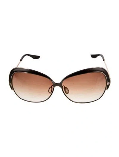 Pre-owned Dita Oversize Gradient Sunglasses In Gold