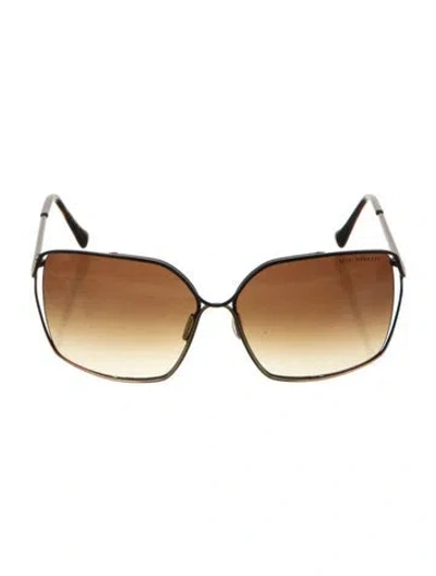 Pre-owned Dita Oversize Gradient Sunglasses In Gold