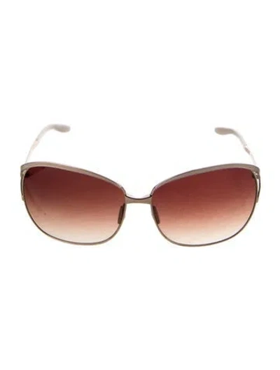 Pre-owned Dita Oversize Gradient Sunglasses In Metallic